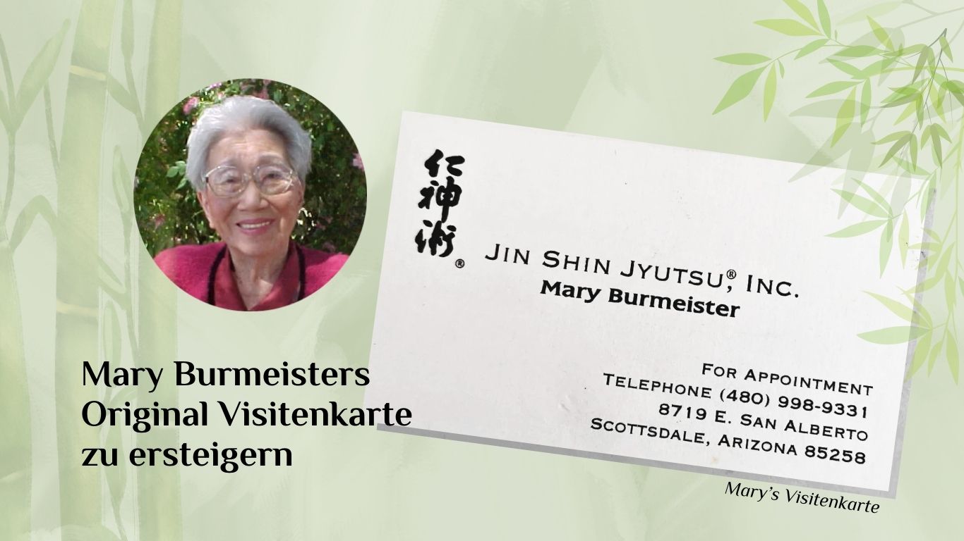 Mary Burmeisters original Visitenkarte zu ersteigern